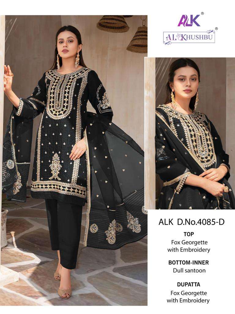 AL KHUSHBU ELAF VOL 1 4085 INDIA TOP PAKISTANI WITH HEAVY EM...