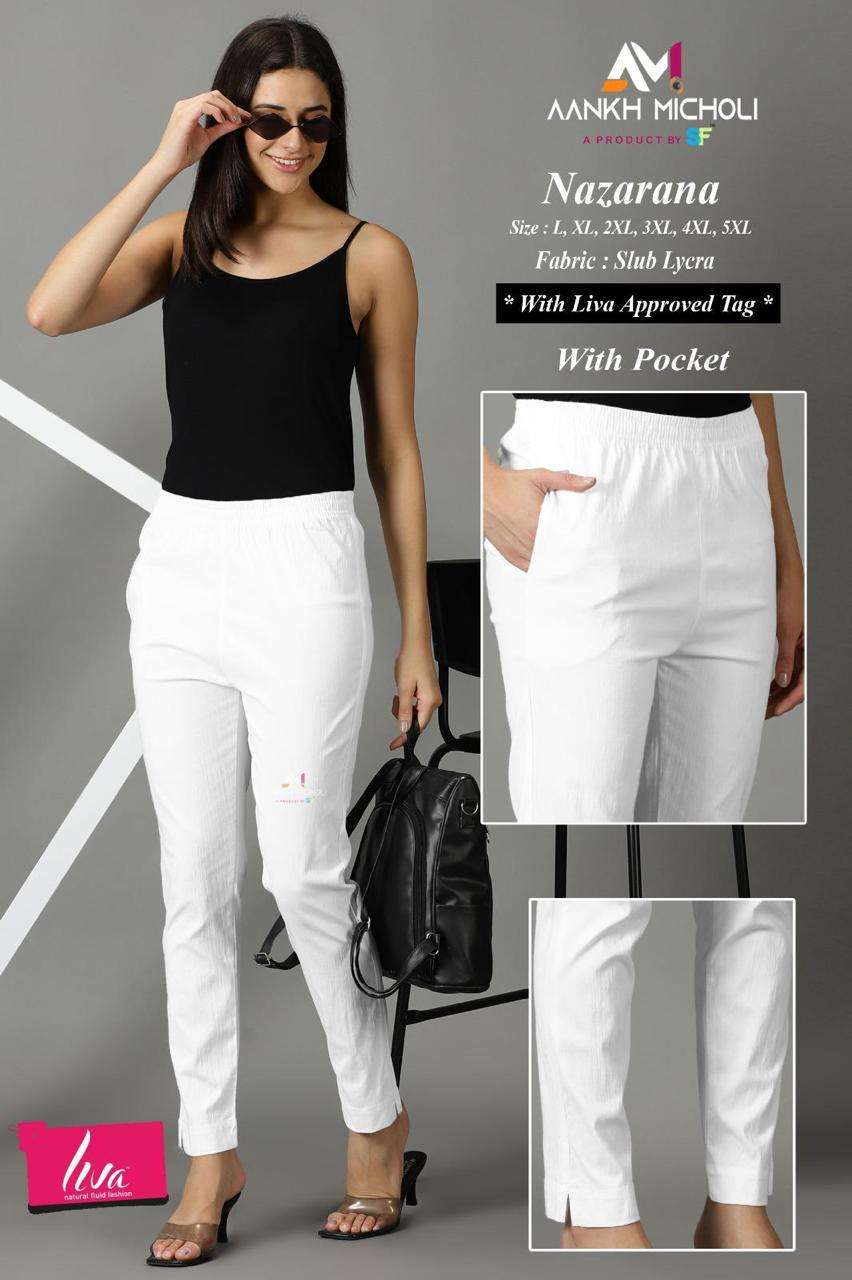 COMFORT GIRLS COTTON LYCRA PANT WITH POCKET COLLECTION BUY D...