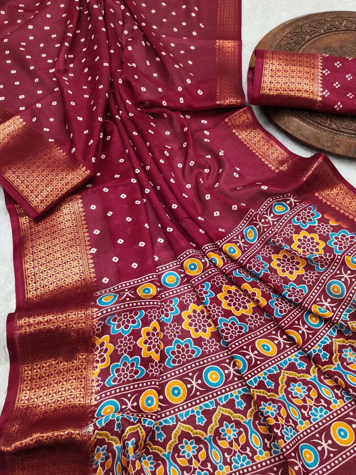 Dola Silk WIth Weaving Design Fancy Look Saree Best COllecti...