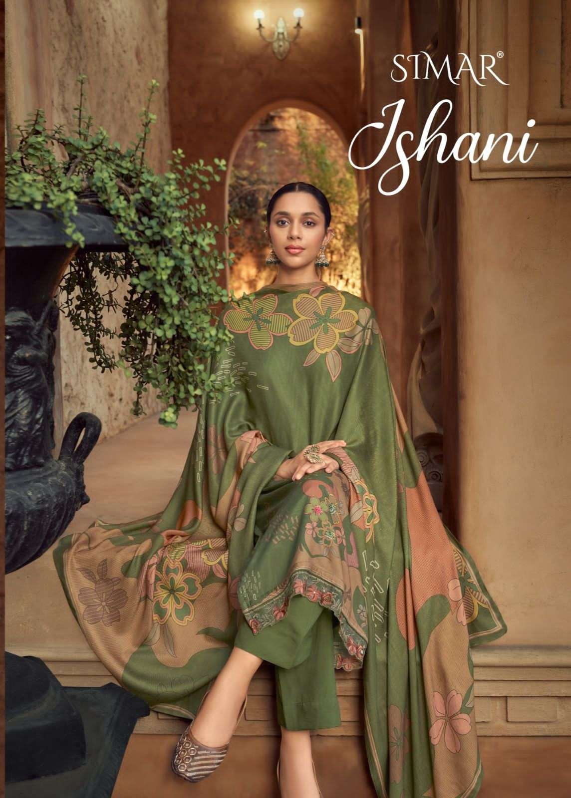 GLOSSY ISHANI PASHMINA WOMEN CLOTH WINTER BEST SALWAR SUIT S...