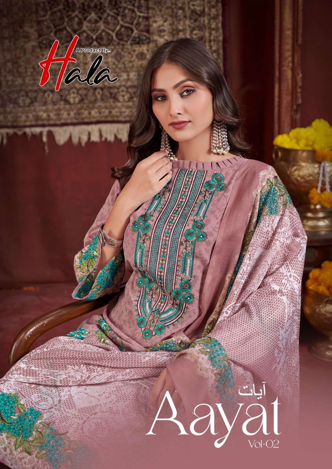 HALA AAYAT VOL 2 PREMIUM COTTON DIGITAL STYLE PRINT MATERIAL...