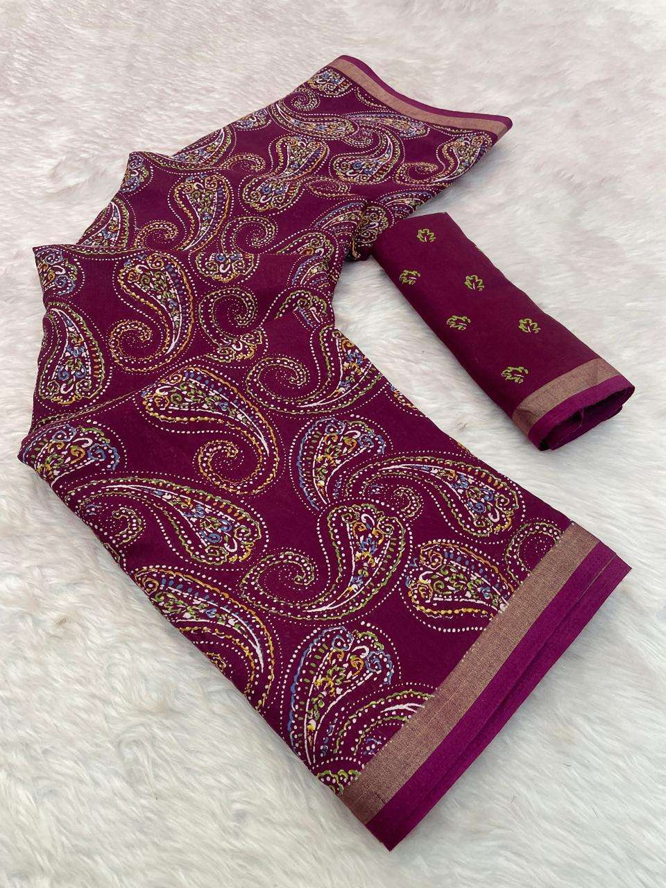 Mal Mal Cotton With All Over Weaving Design Fancy Light Weig...