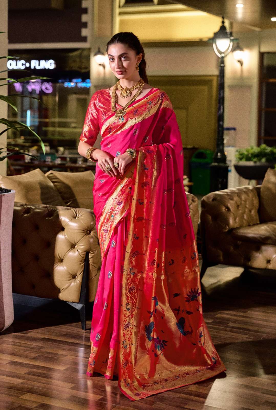 Paithani Vol  3 Silk With Weaving Design Traditional Paithan...