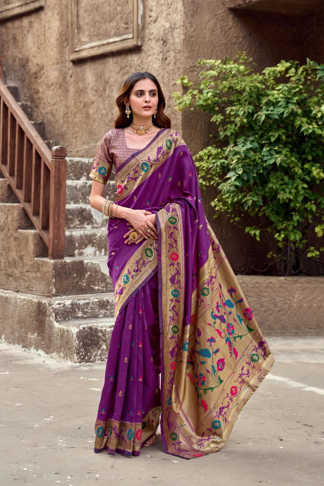 Pethani Vol 4 Silk fancy look Paithani look pallu saree best...