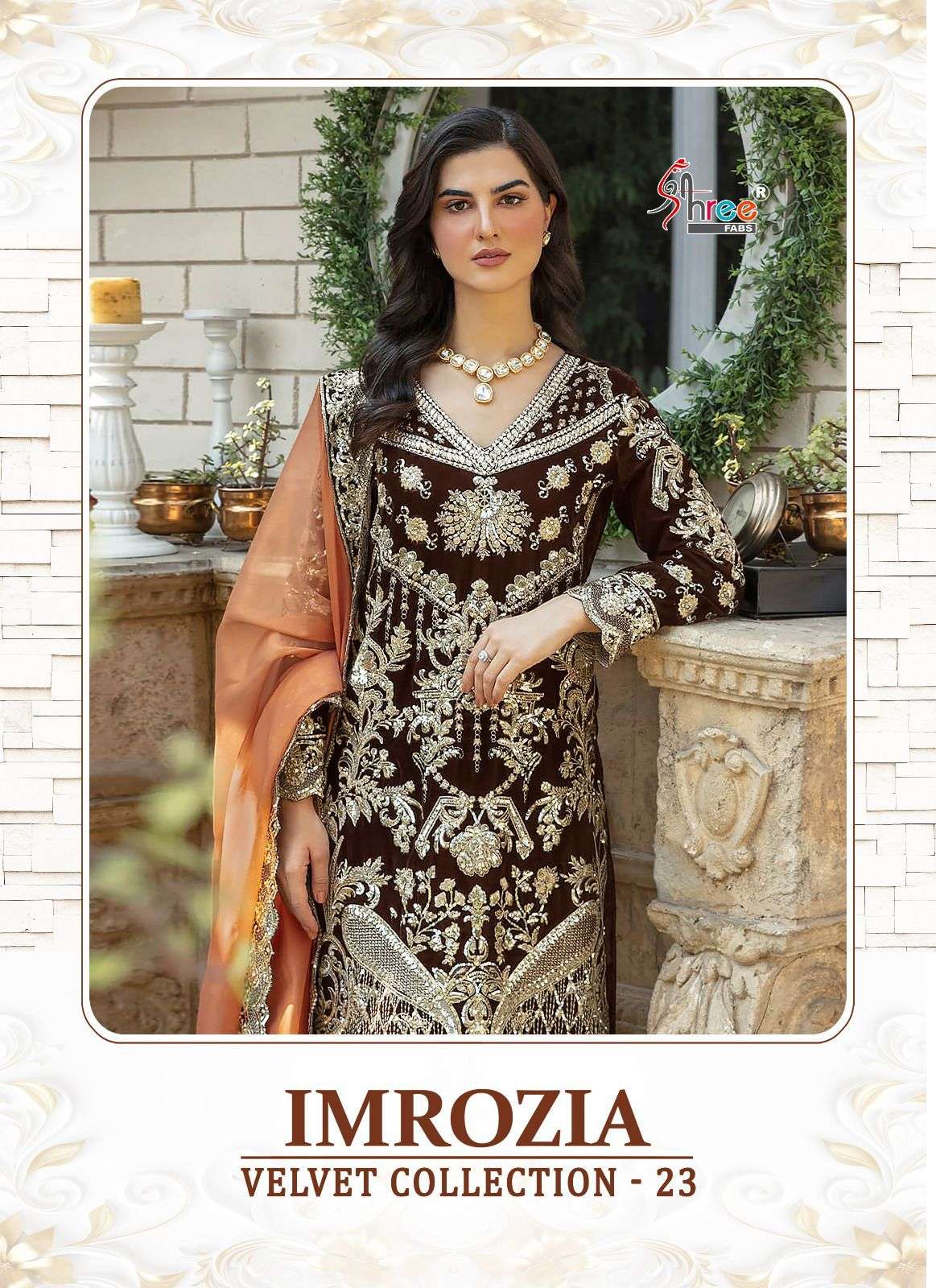 SHREE FABS IMROZIA 9000 VELVET HEAVY EMBROIDERY PAKISTANI HI...