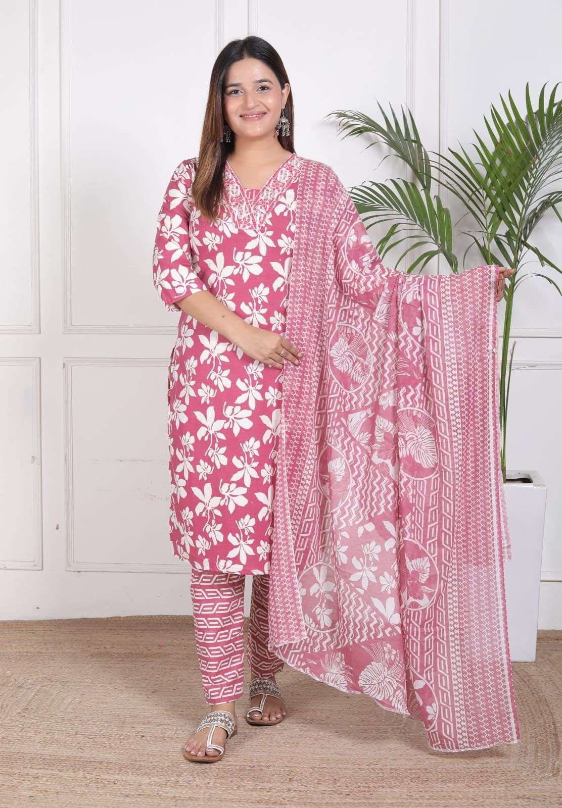 SUMMER PERFECT YOUNG STYLE COTTON DESIGNER SALWAR SUIT FF