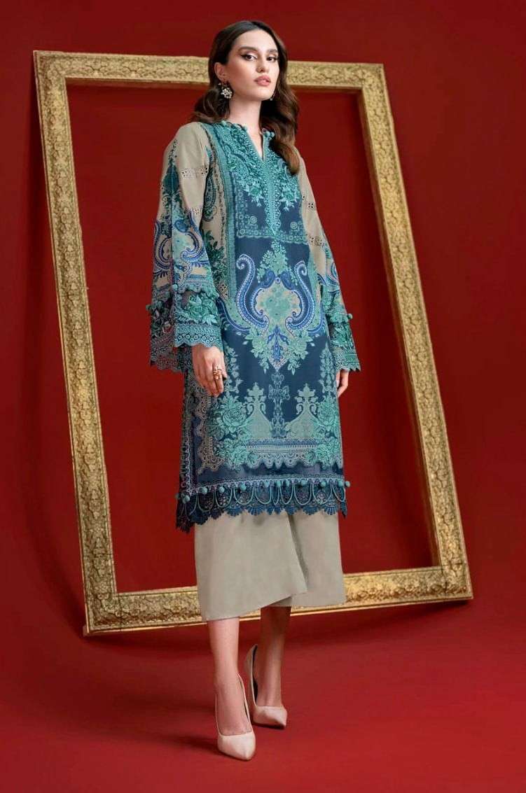 TAJ CREATIONS 415 PAKISTANI MODAL OUTFIT HEAVY COTTON CORD S...