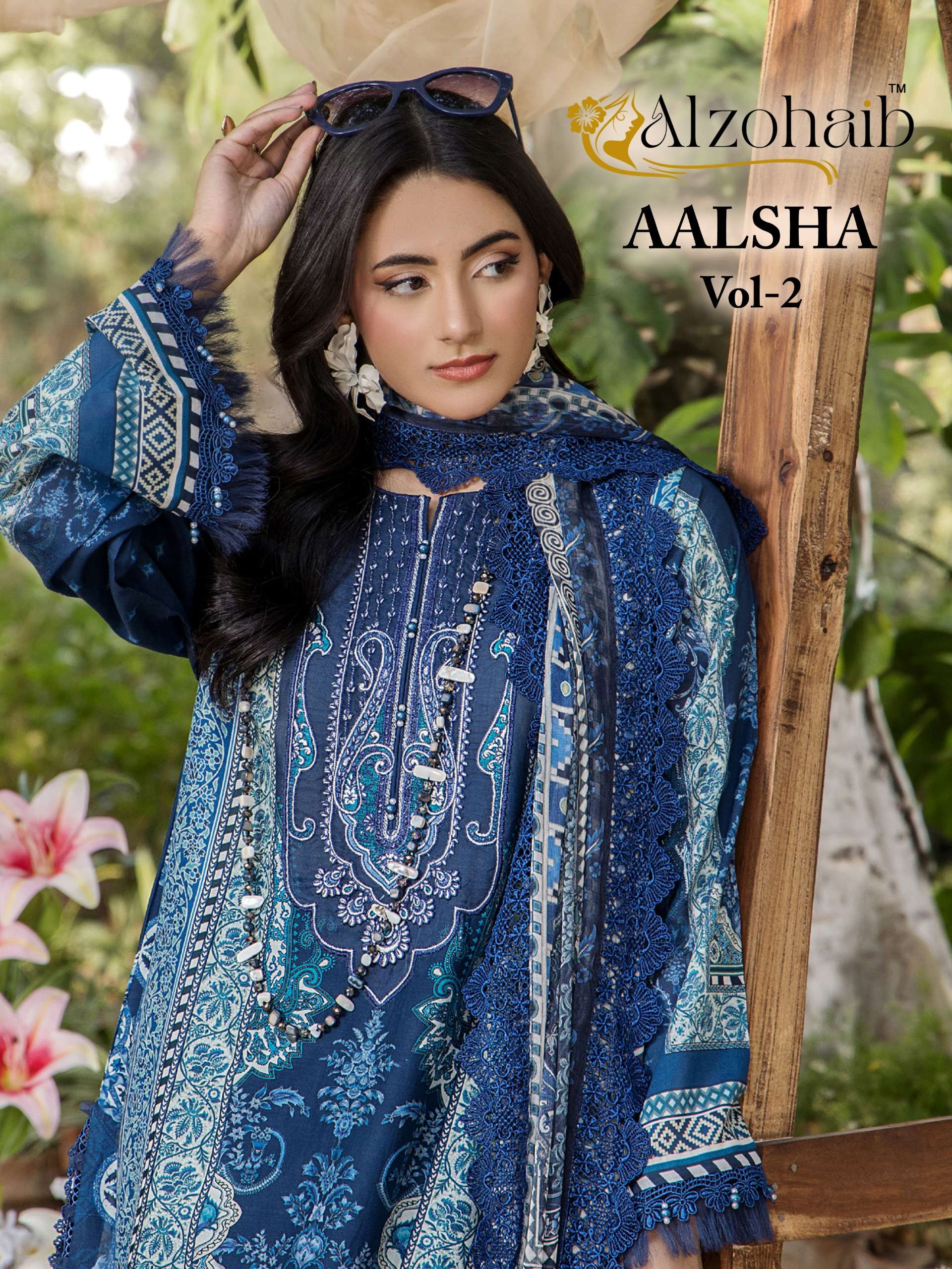 AL ZOHAIB AALSHA VOL 2 AZ 1394 to 1397 PURE COTTON HEAVY PAT...