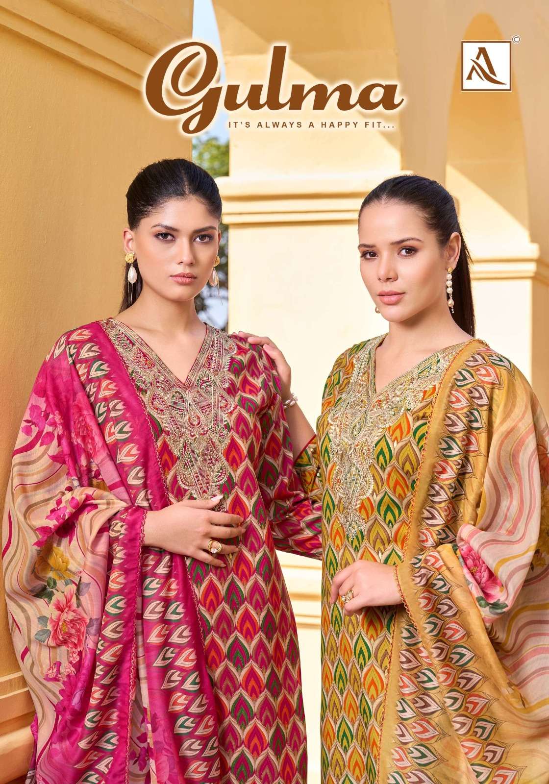 ALOK SUIT GULMA RAYON DISCHARGE KARACHI DRESS MATERIAL SUPPL...