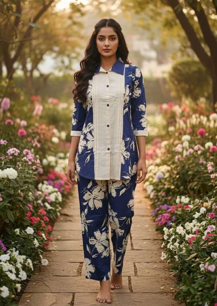 BEAUTIFUL DESIGNER COTTON CORD SET FOR REGULAR COLLECTION SH...