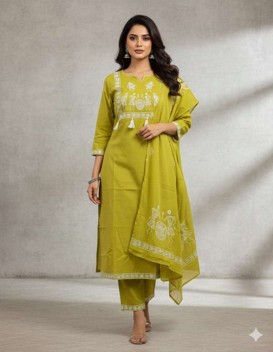BOUTIQUE QUALITY STITCHED COTTON DESIGNER SALWAR SUIT AT DEA...