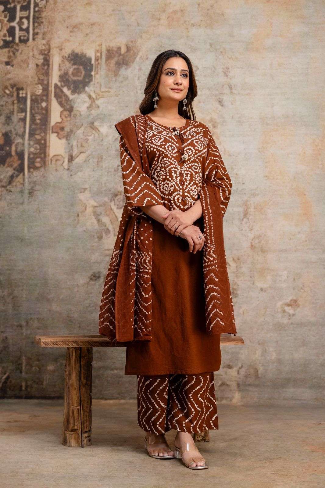 BOUTIUQ QUALITY READYMADE COTTON DOT PRINT SALWAR SUIT FF