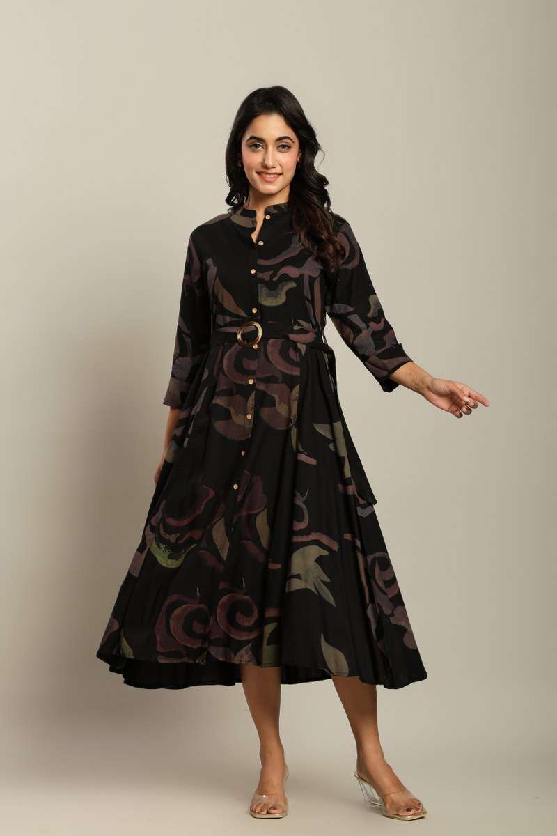 BRAND NEW RAYON FABRIC WESTERN ONE PIECE DRESS BUY DEALER FF