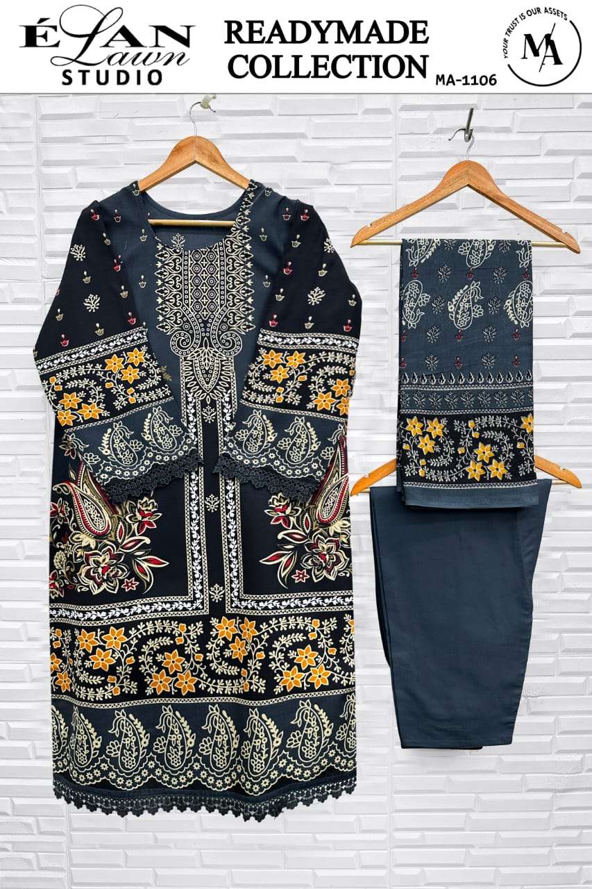 ELAN LAWN STUDIO 1103 TO 1108 HEAVY LAWN COTTON WITH BEAUTIF...