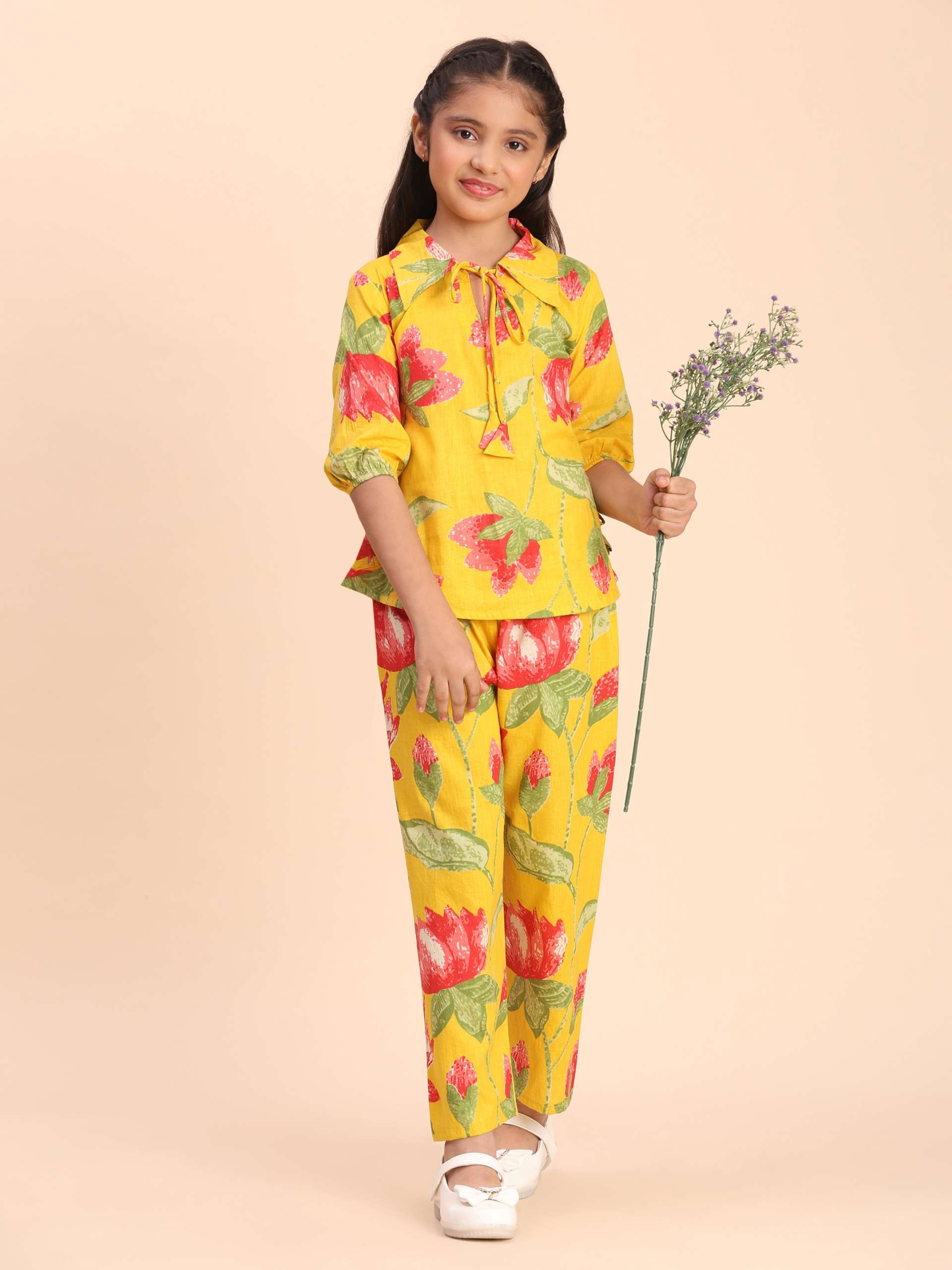 EXCLUSIVE BRAND COTTON DESIGNER KIDS GIRLS CORD SET WEAR SUP...