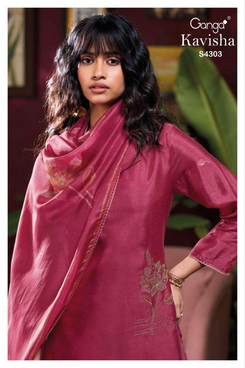 GANGA KAVISHA 4303 PREMIUM PURE BEMBERG RUSSIAN EXCLUSIVE DR...