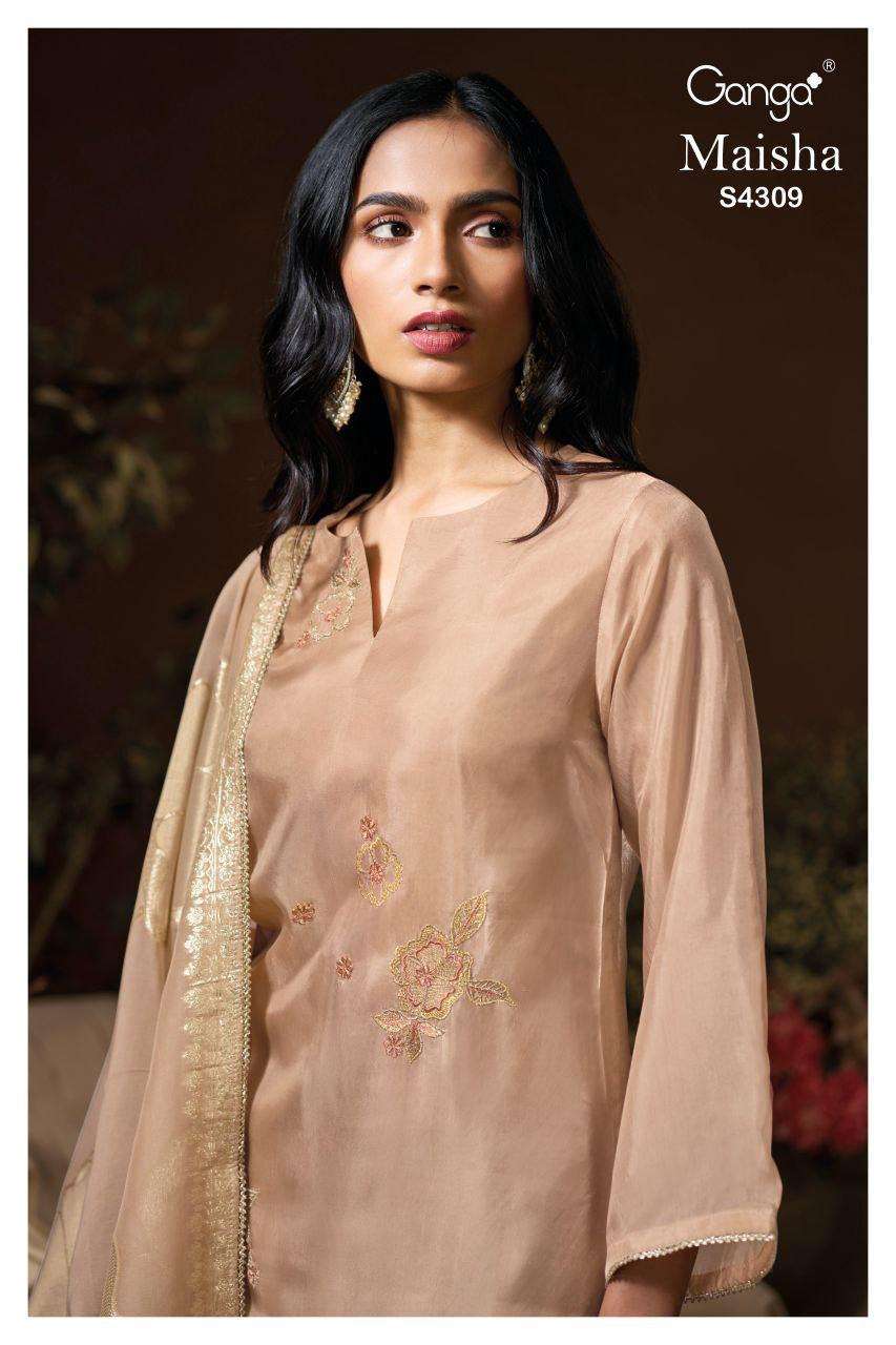 GANGA MAISHA 4309 HABUTAI SILK SOLID COLOR EXCLUSIVE SALWAR ...