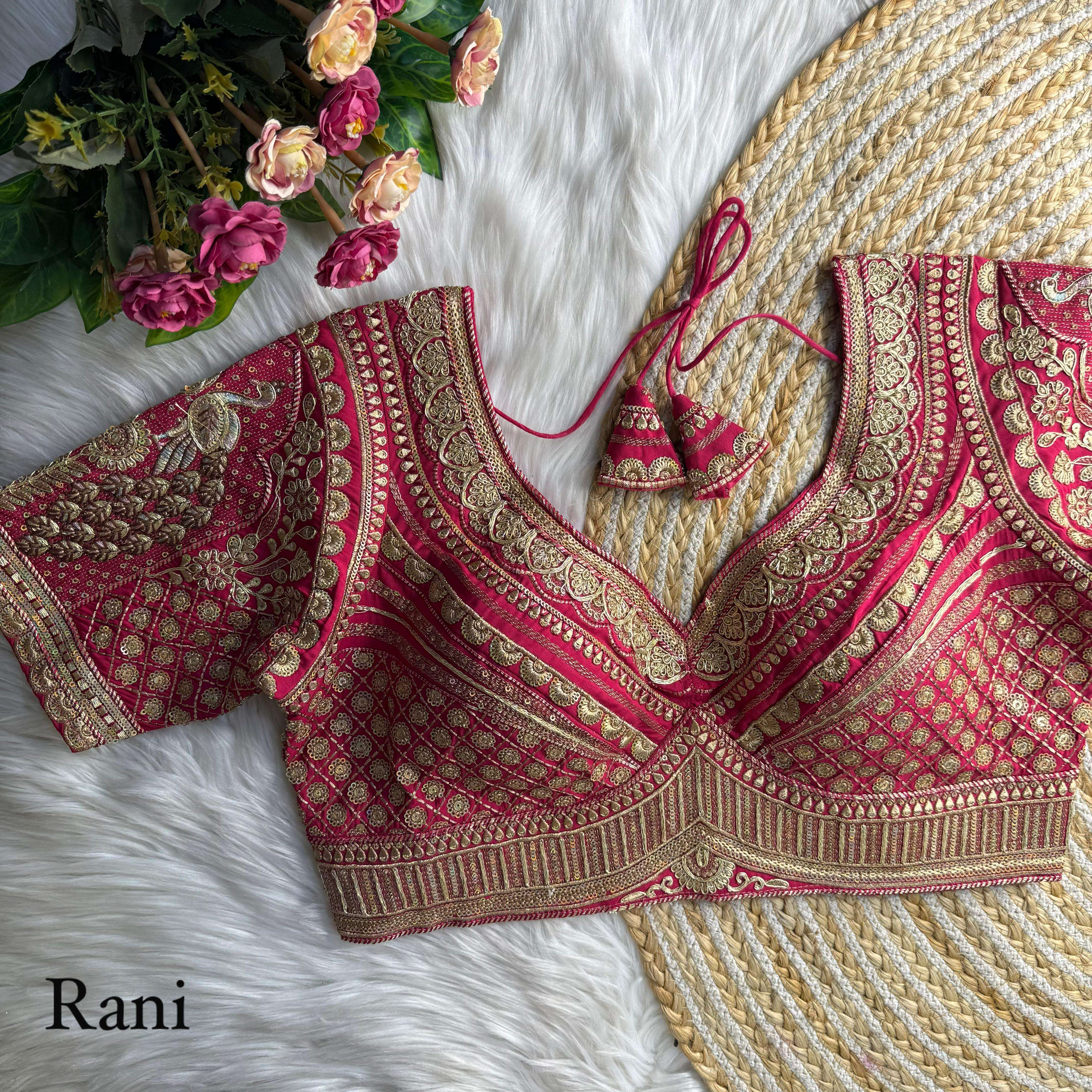 Heavy Embroidery Sequence work wedding special Silk fabric S...
