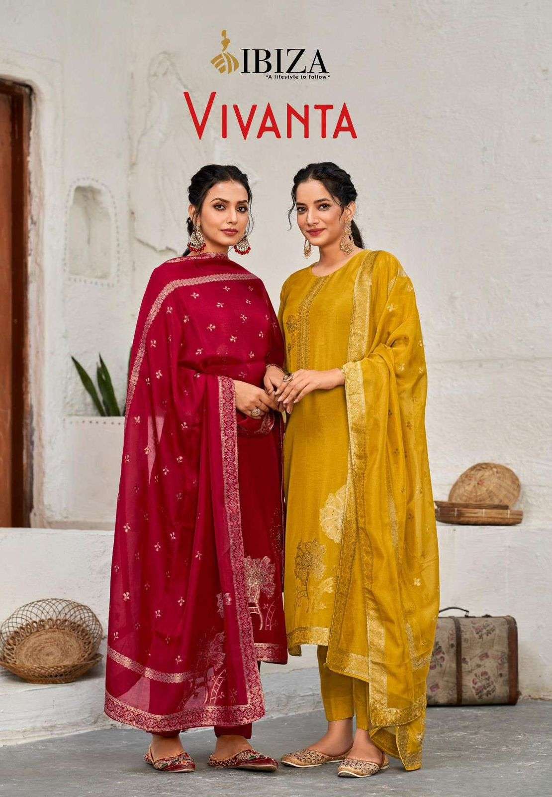 IBIZA AL VIVANTA BANGLORY SILK JACQUARD GOLDEN DESIGN EXCLUS...