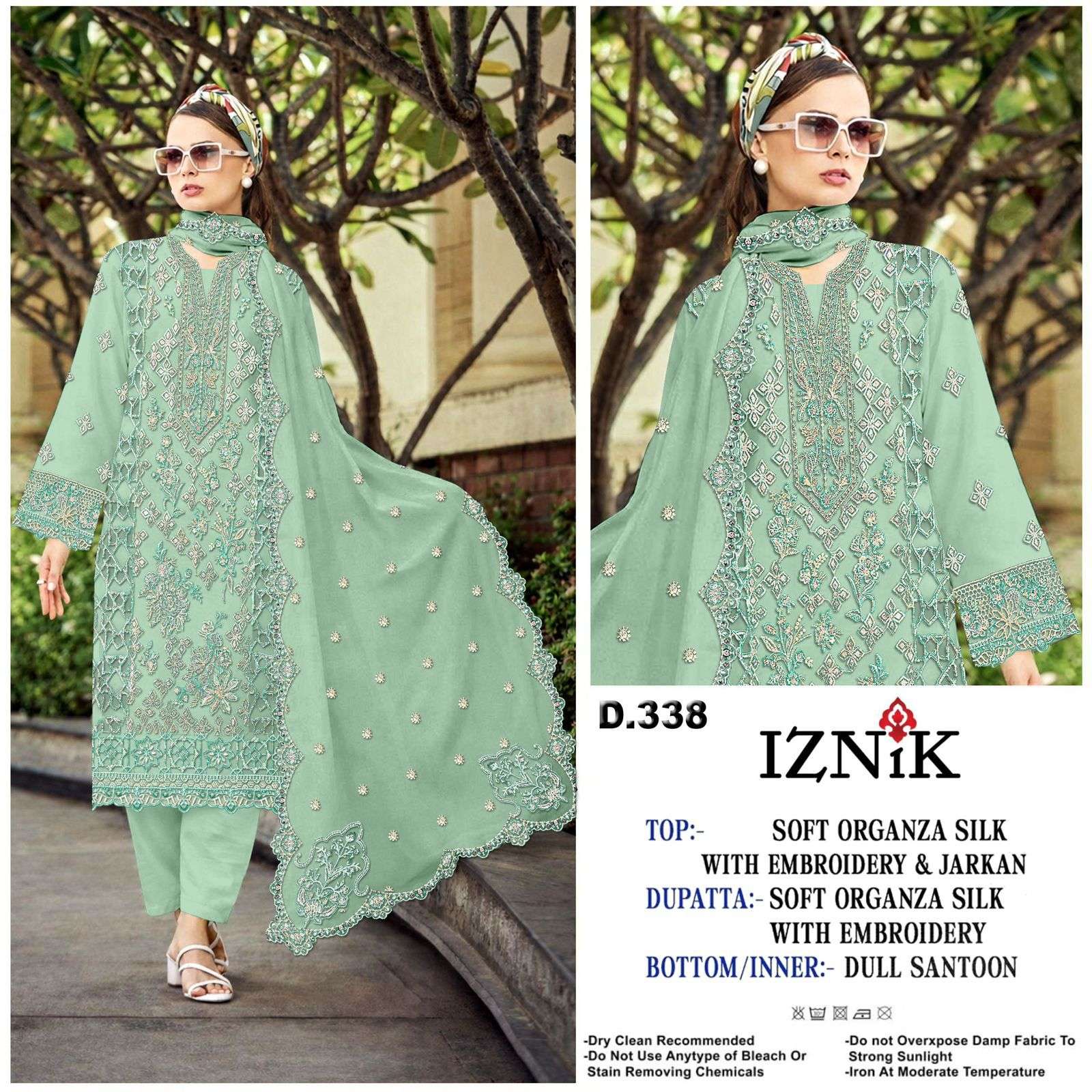 IZNIK FAB A 388 HIGHT COLOR EMBROIDERY DRESS AT LADIES RESEL...