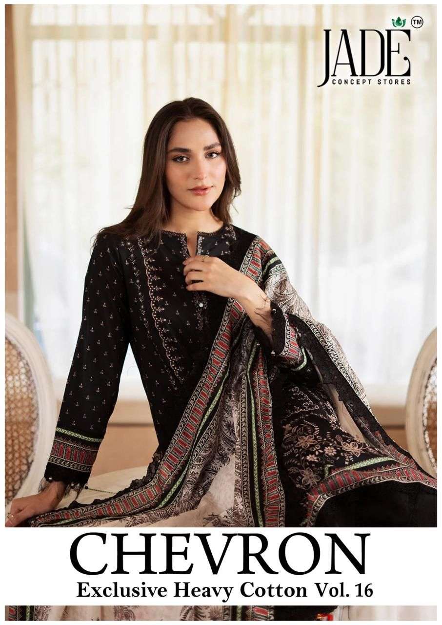 JADE CHEVRON EXCLUSIVE HEAVY COTTON VOL 16 TOP PAKISTANI COT...