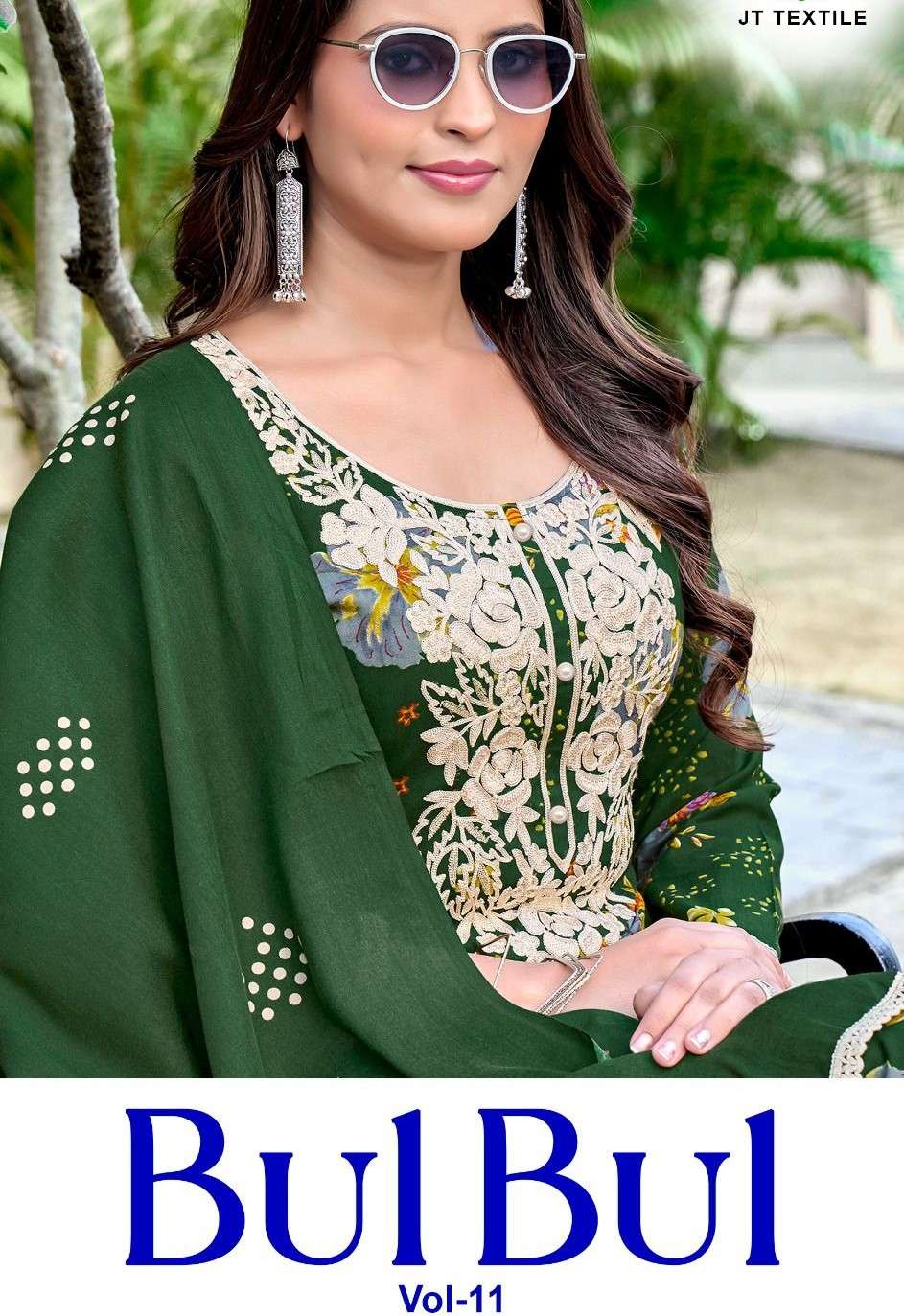 JAMATMAL BULBUL VOL 11 EMBROIDERY & FOIL DESIGN LADIES SUIT ...