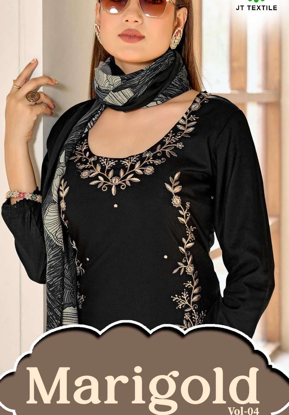 JAMATMAL MARIGOLD VOL 4 RAYON FABRIC EMBROIDERY SALWAR SUIT ...