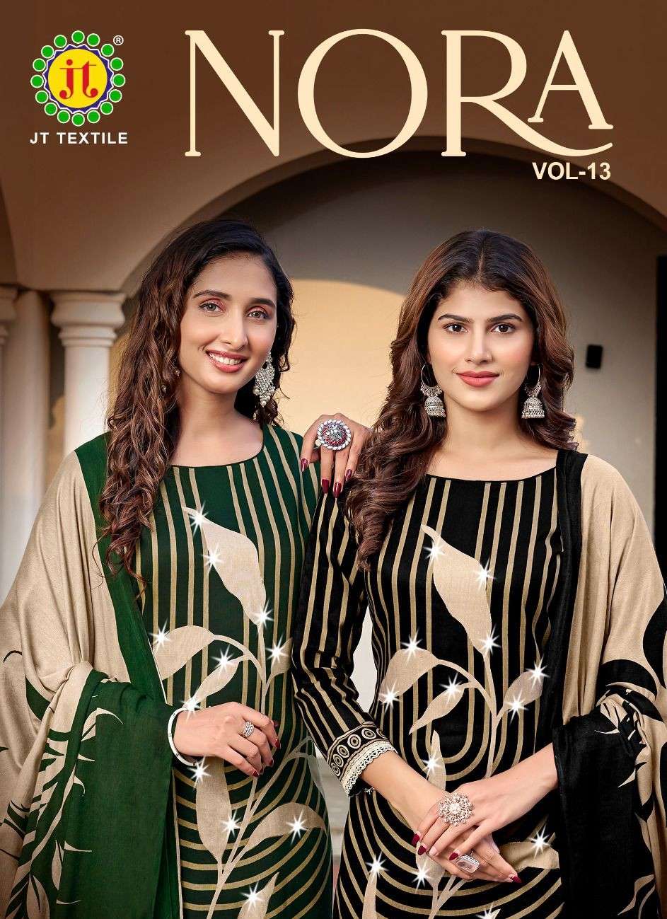 JAMATMAL NORA VOL 13 RAYON FABRIC FOIL PRINT SALWAR SUIT DAI...