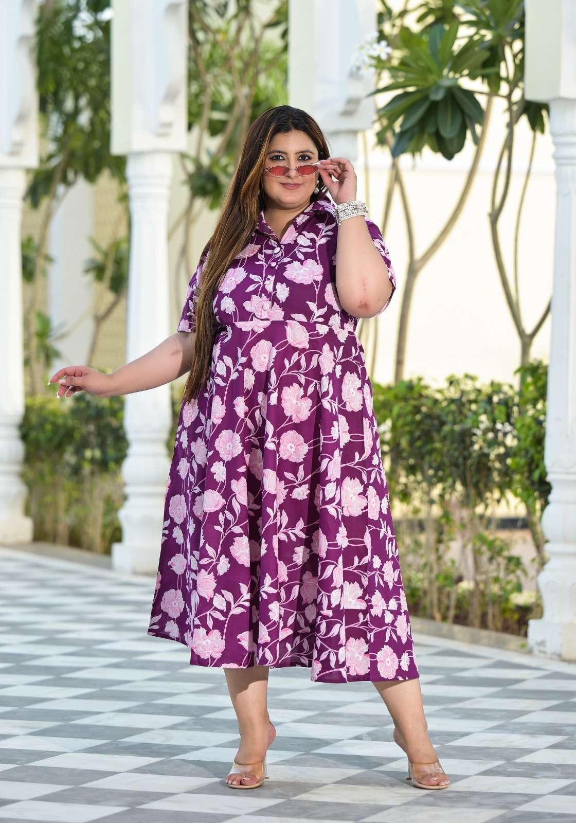 JB FAT LADIES BIG SIZE COTTON ONE PIECE COLLECTION SURAT TEX...