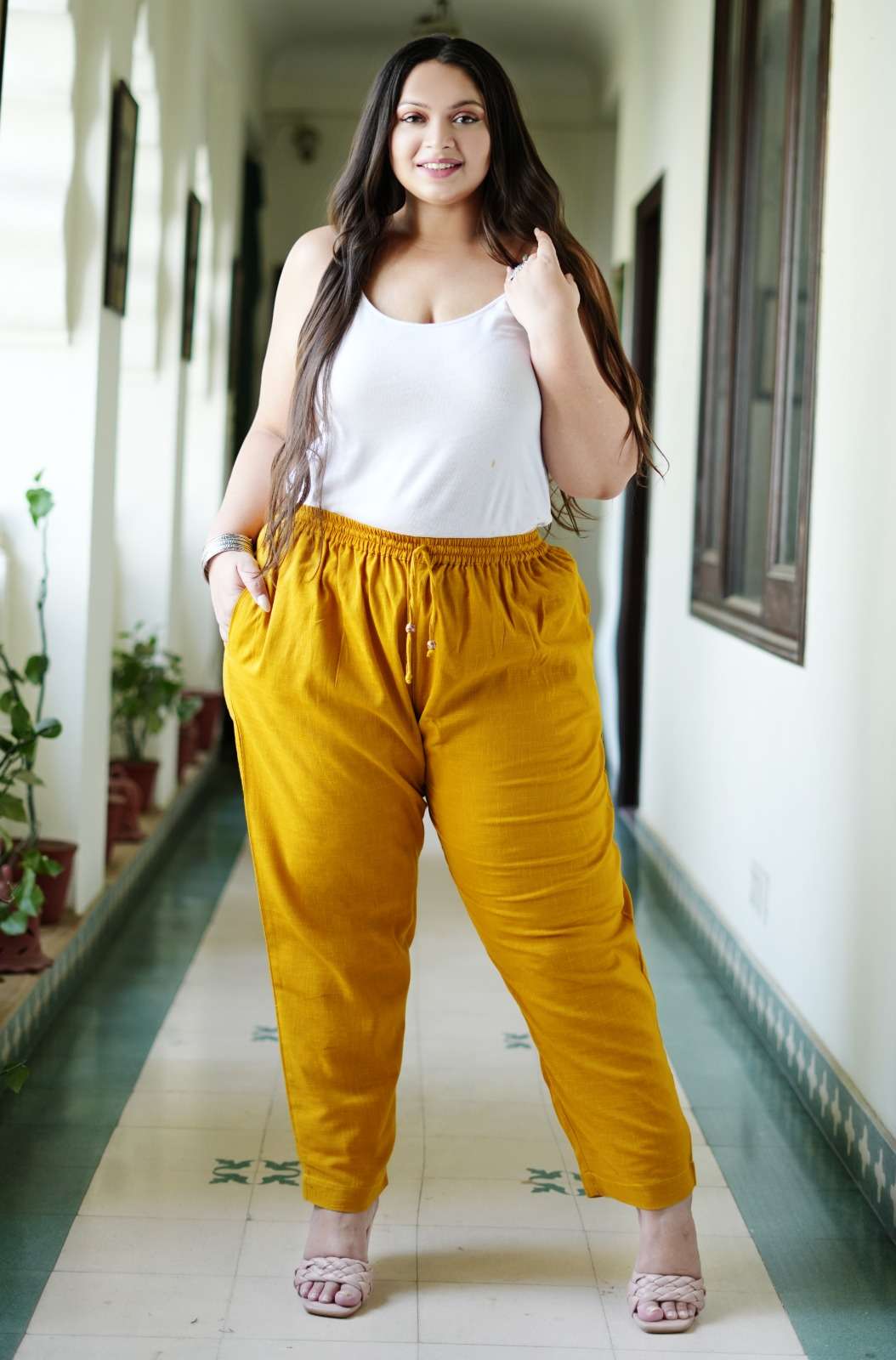 JB FAT WOMEN WESTERN BIG SIZE BOTTOM WEAR PANT SET DEALER