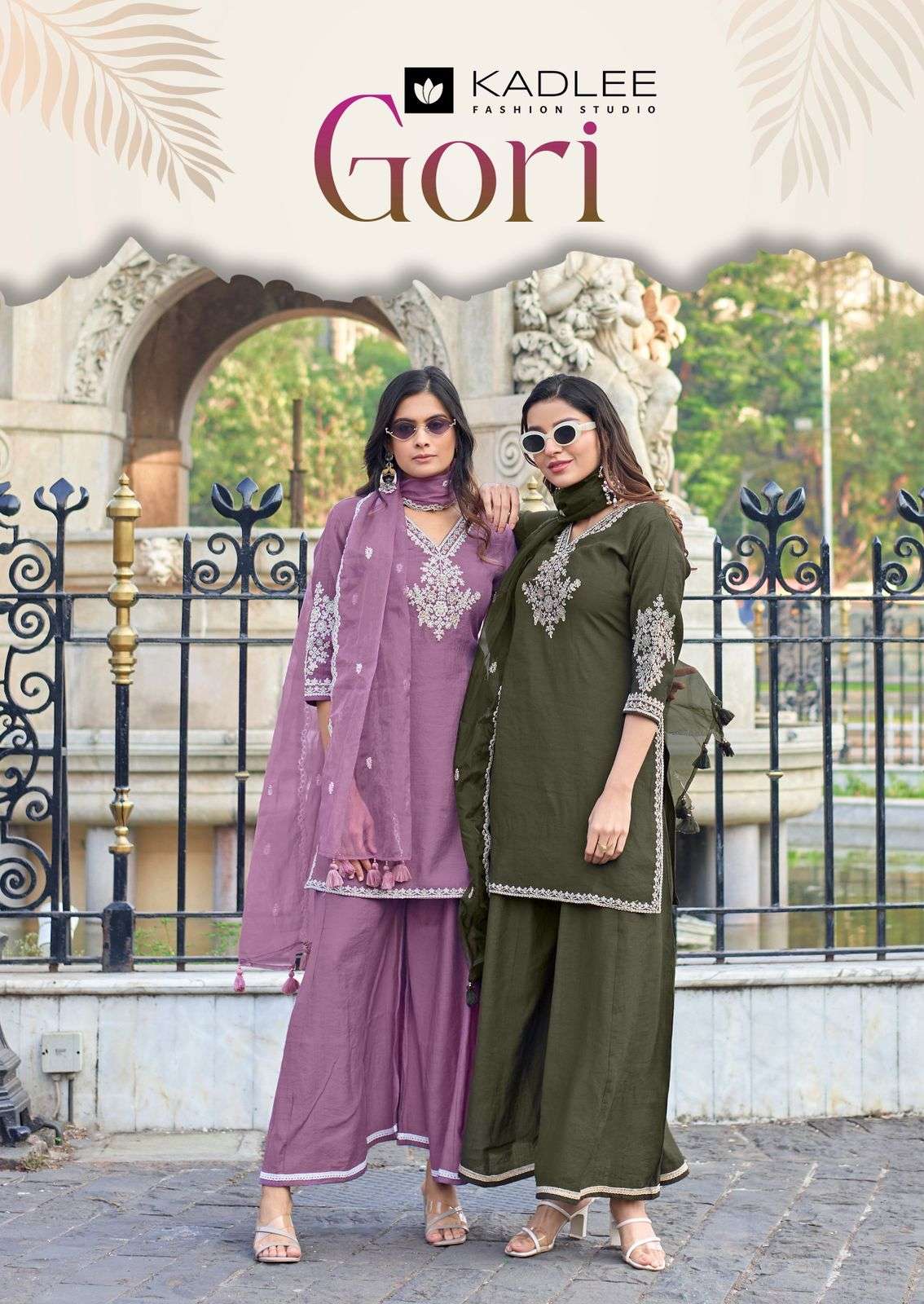 KADLEE GORI THREAD FASHION HANDWORK READYMADE FARSHI SALWAR ...