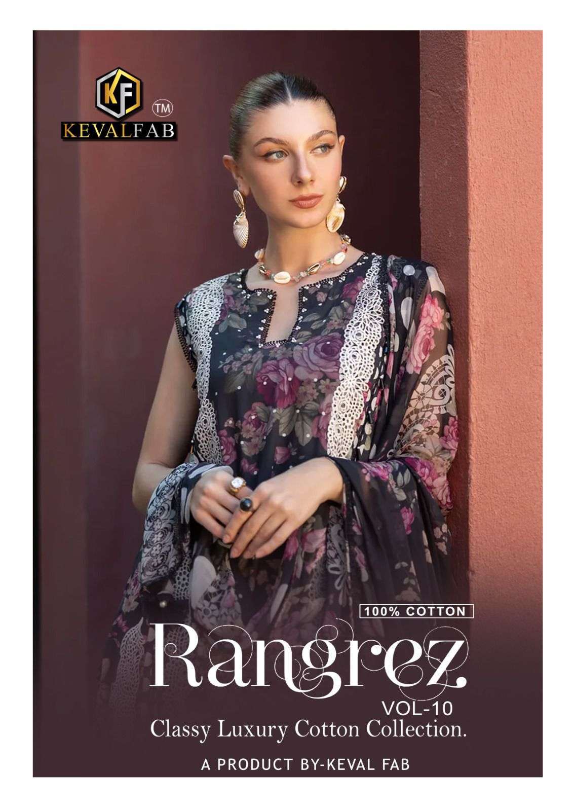 KEVAL FAB RANGREZ VOL 10 READYMADE KARACHI COTTON PRINT SUIT...