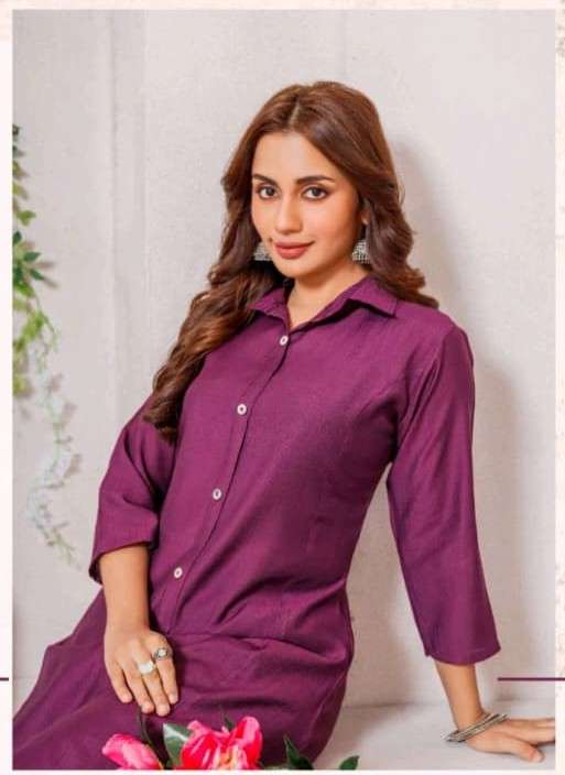 KP LIFESTYLE MAHIRA QUALITY VERTICAN SILK KURTI PANT CORD SE...