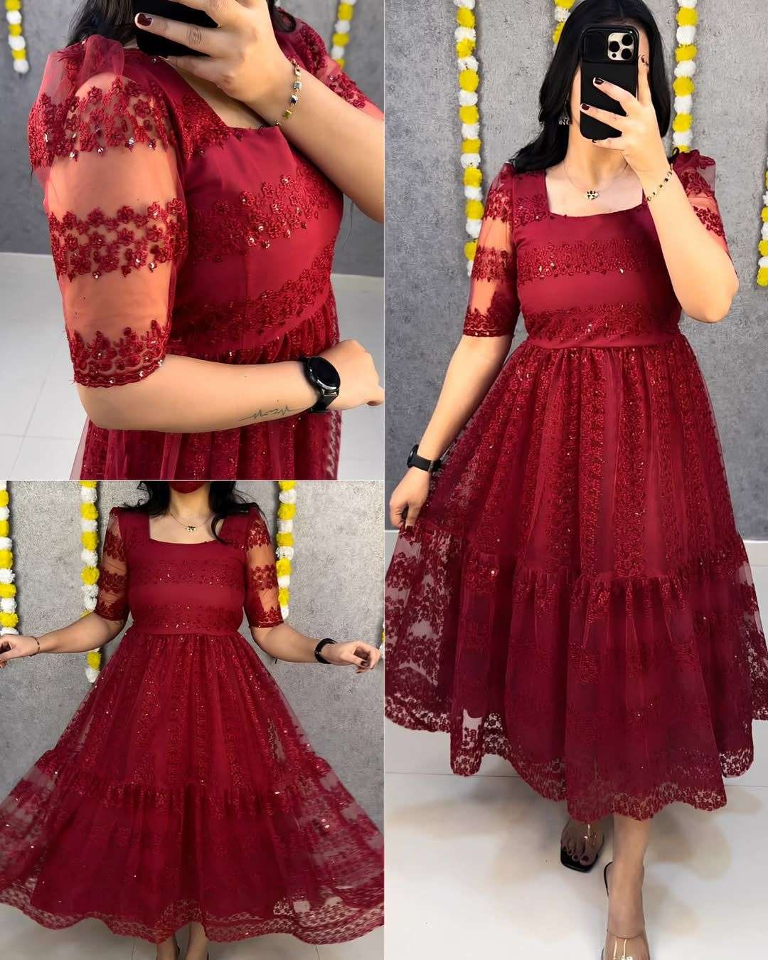 LUXURY LIFESTYLE FLOWER SEQUENCE WORK FROCK PRINCESS LOOK BU...