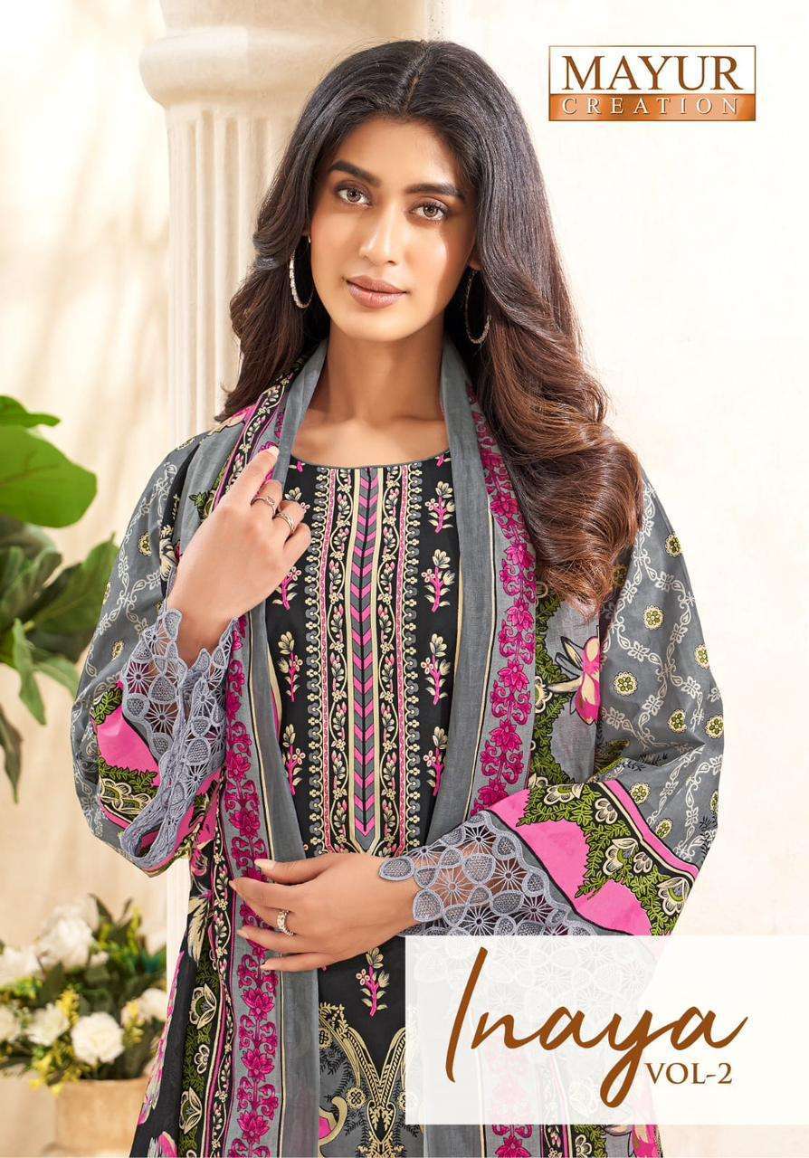 MAYUR CREATION INAYAT VOL 2 READYMADE KARACHI COTTON PRINT I...