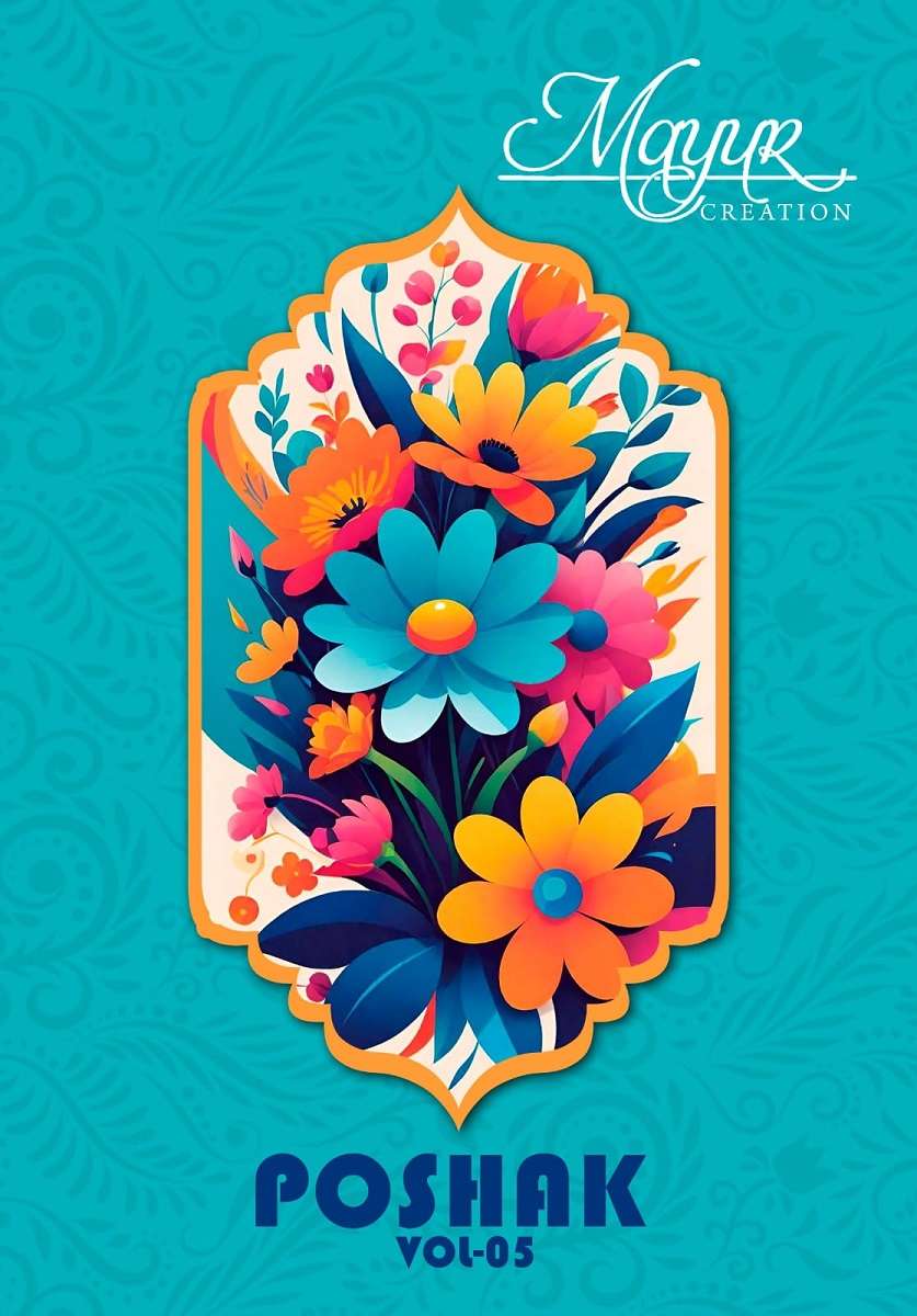 MAYUR CREATION POSHAK VOL 5 COTTON PRINT DRESS MATERIAL LADI...