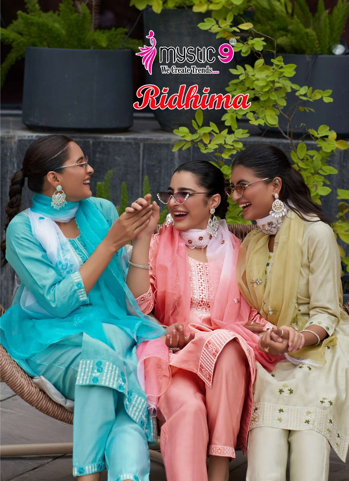 MYSTIC 9 RIDDHINA HEAVY VERTICAN DOBBY STRAIGHT CUT STITCH S...