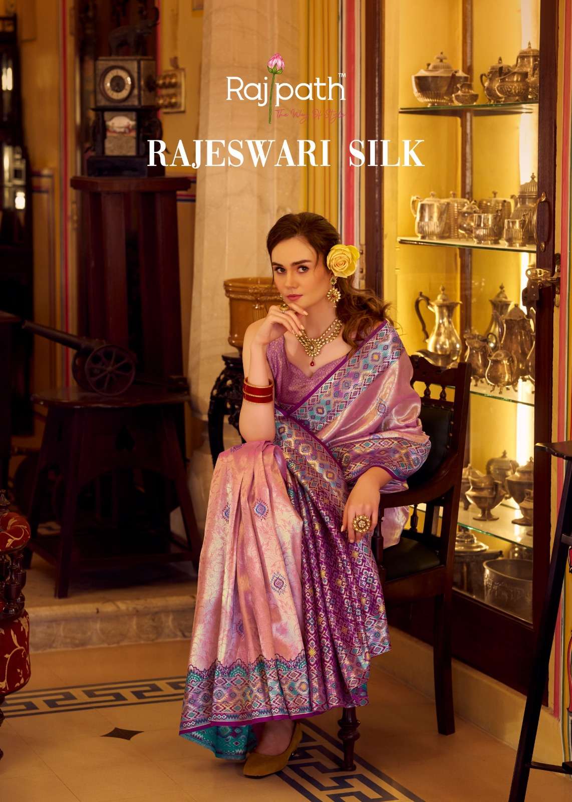 Rajpath Rajeswari Tissue Silk Patola Design Fancy Saree Best...