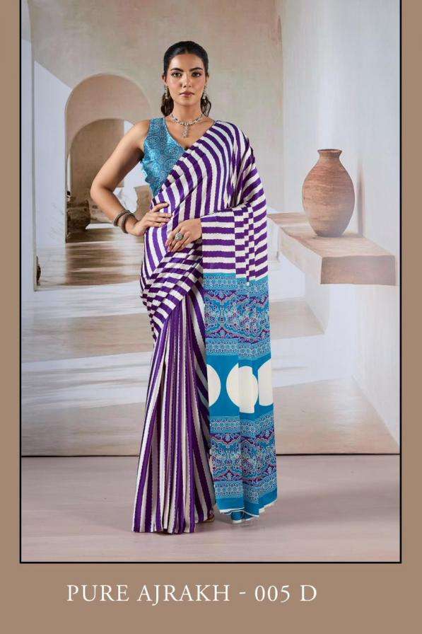 Rjatex Pure Ajrakh 005 Modal Satin SIlk Laheriya Design All ...