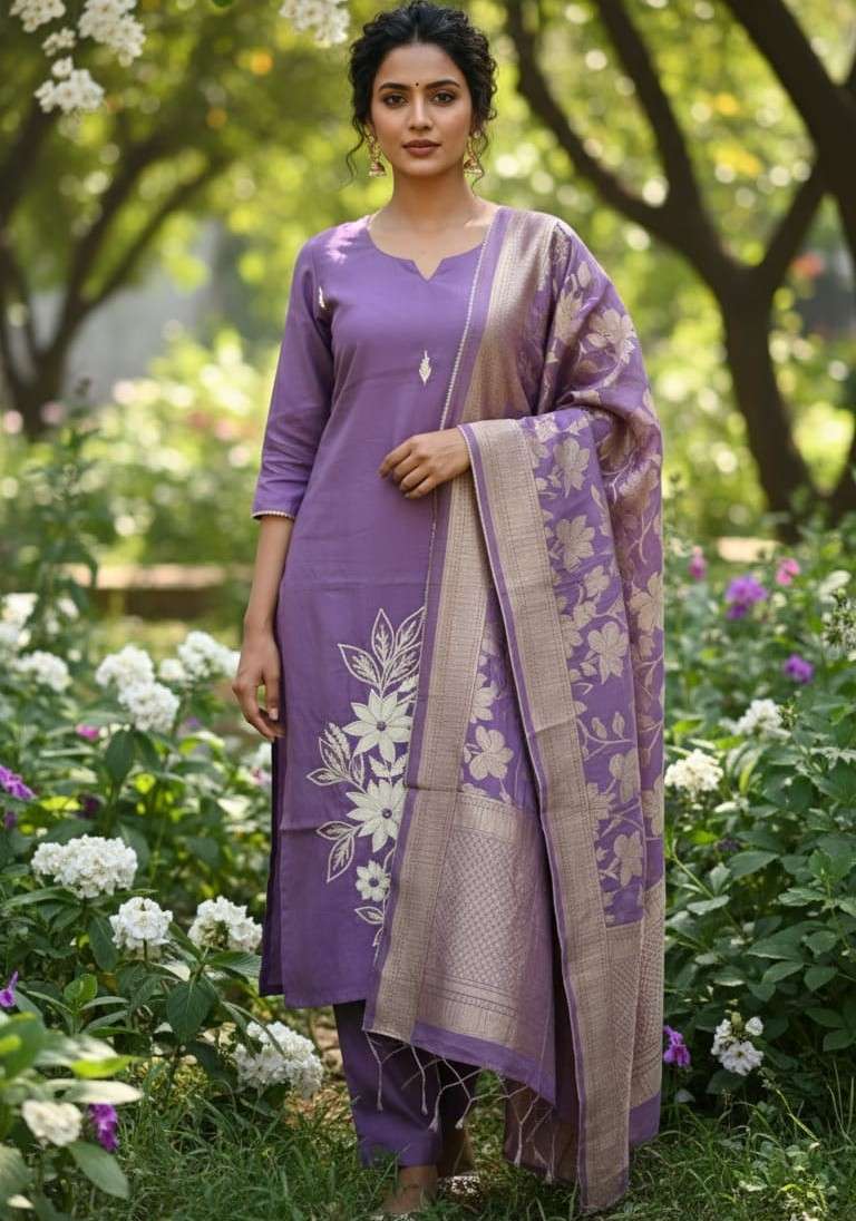 ROHINI EXCLUSIVE SOFT MUSLIN JACQUARD PRINT SALWAR SUIT FEST...
