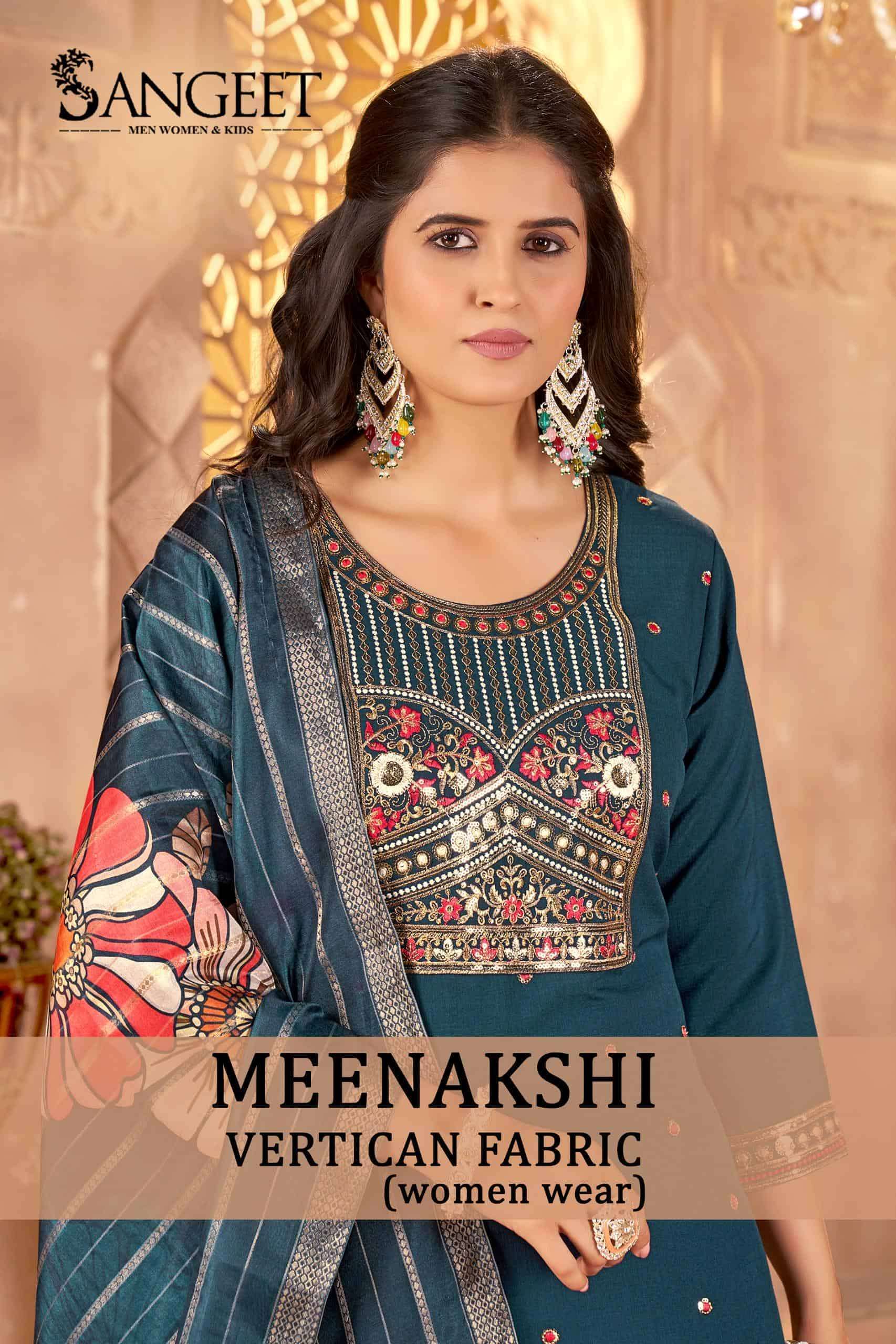 SANGEET MEENAKSHI LADIES WEAR PERFECT KURTI PANT & DUPATTA C...