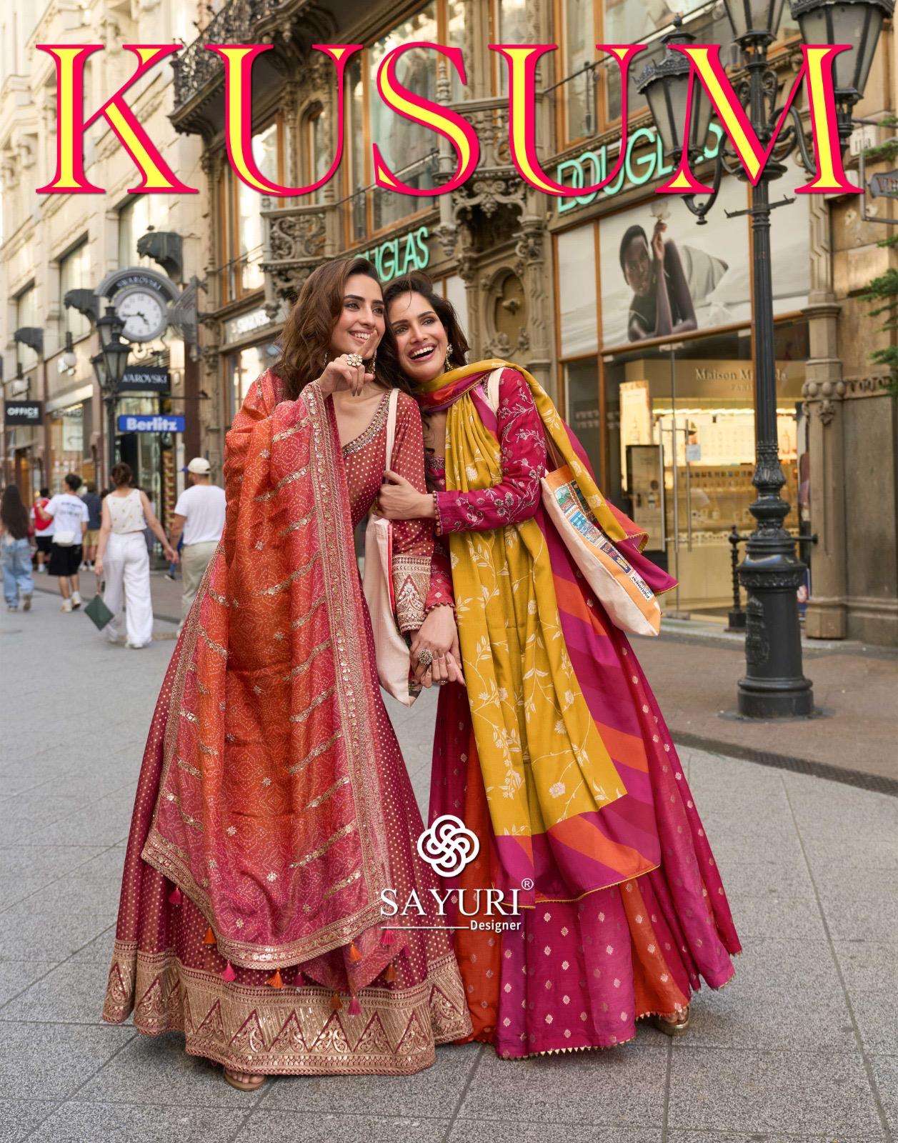 Sayuri Designer Kusum Viscose silk function special heavy lo...