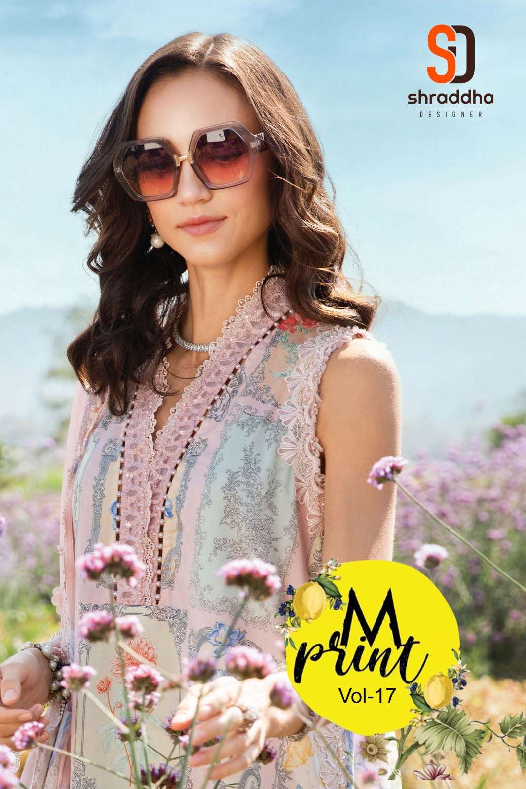 SHARADDHA DESIGNER M PRINT VOL 17 LAWN COTTON PRINTED FANCY ...