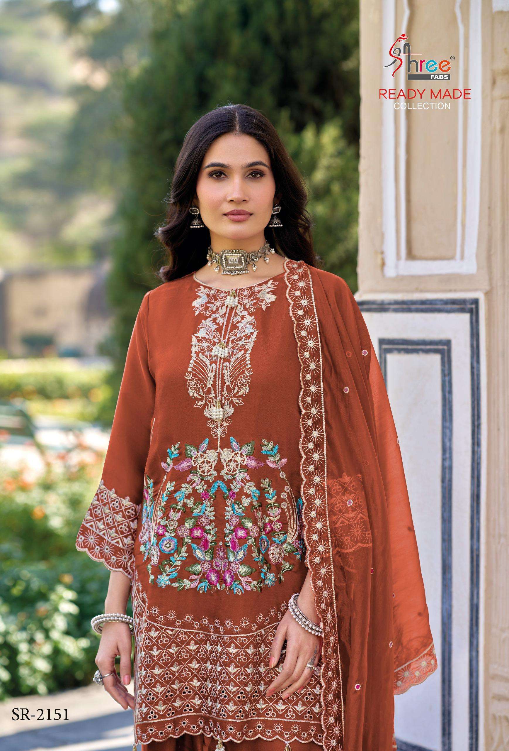SHREE FABS 2136 TRADITIONAL DESIGNER READYMADE FARSHI SALWAR...