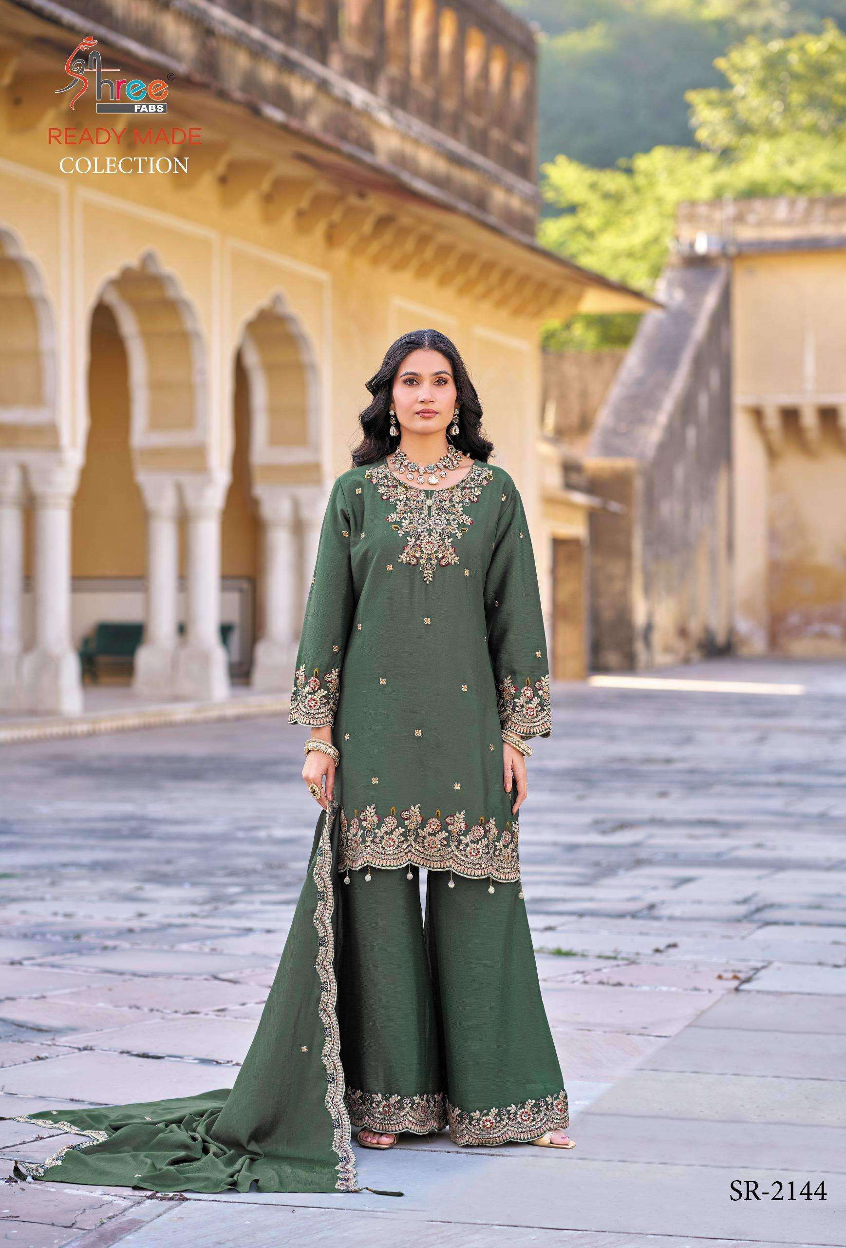 SHREE FABS 2144 WEDDING DESI FASHION READYMADE PALAZZO SUIT ...