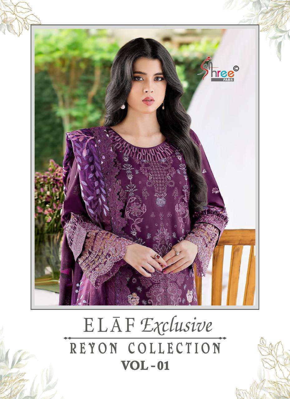 SHREE FABS ELAF EXCLUSIVE REYON COLLECTION VOL 1 EID & SHADI...
