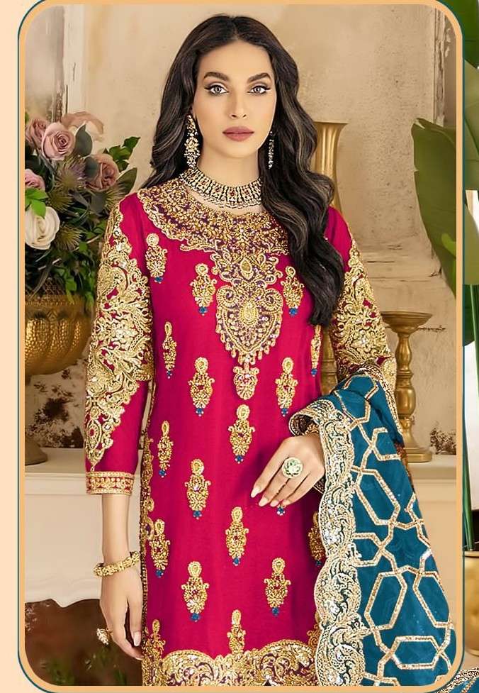 SHREE FABS K 1662 ORGANZA FABRIC HEAVY DESIGNER SHARARA SUIT...