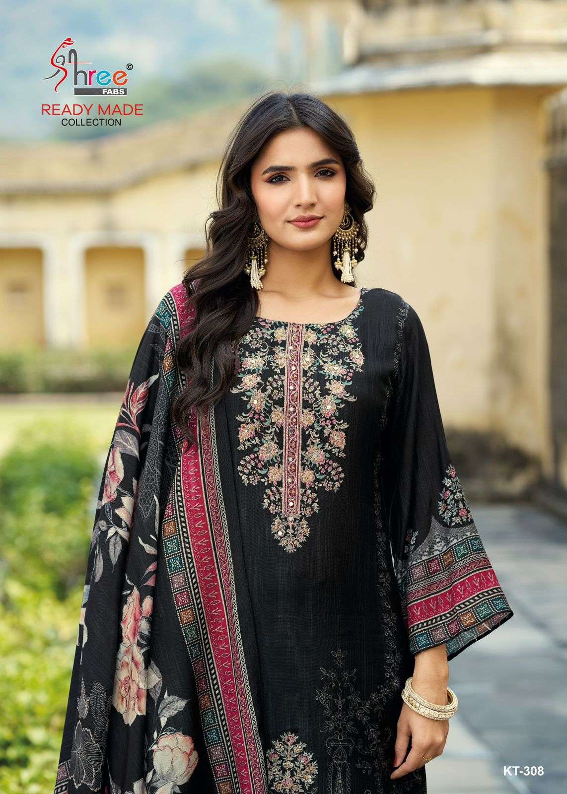 SHREE FABS KT 308 MUSLIN DIGITAL FLORAL PRINT SALWAR KAMEEZ ...