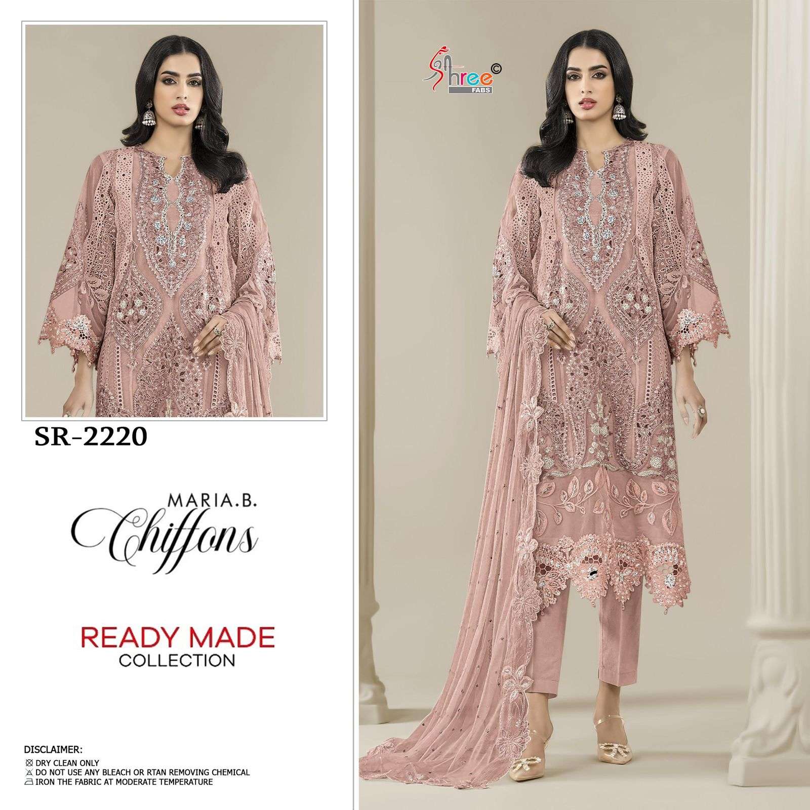 SHREE FABS SR 2220 CRISTAL KHATLI WORK PAKISTANI DRESS AT WE...