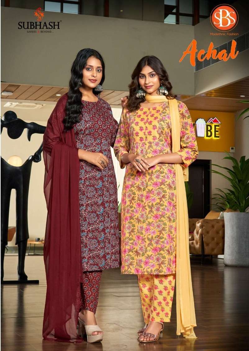 SUBHASH ACHAL LADIES READYMADE COTTON SALWAR SUIT WHOLESALER...